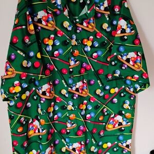 High Seas Trading Co Colorful Billiards AOP Print Shirt 2XL